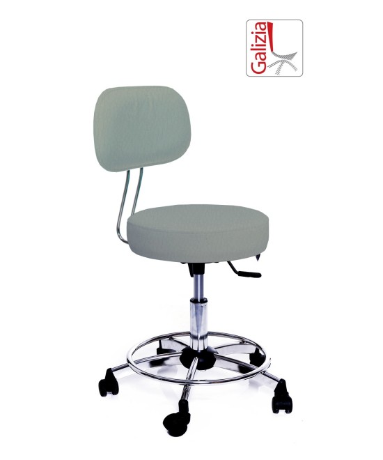 S13C SGABELLO BASSO GIREVOLE CON POGGIAPIEDE ALZATA A GAS