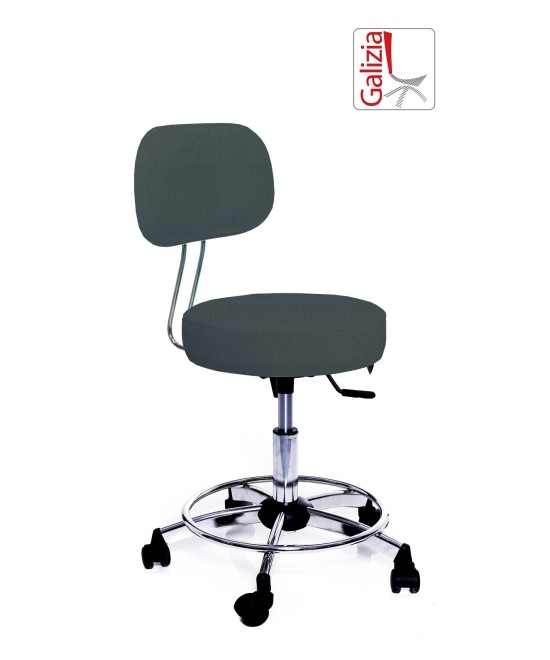 S13C SGABELLO BASSO GIREVOLE CON POGGIAPIEDE ALZATA A GAS