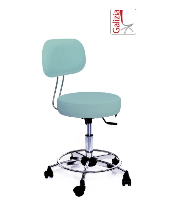 S13C SGABELLO BASSO GIREVOLE CON POGGIAPIEDE ALZATA A GAS
