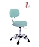 S13C SGABELLO BASSO GIREVOLE CON POGGIAPIEDE ALZATA A GAS