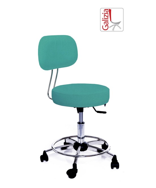 S13C SGABELLO BASSO GIREVOLE CON POGGIAPIEDE ALZATA A GAS