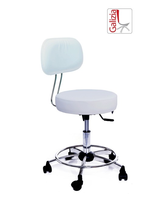 S13C SGABELLO BASSO GIREVOLE CON POGGIAPIEDE ALZATA A GAS