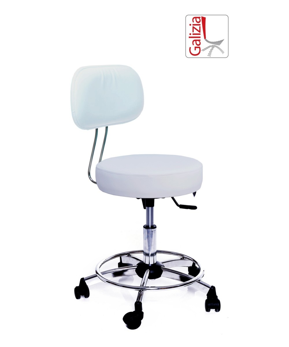 S13C SGABELLO BASSO GIREVOLE CON POGGIAPIEDE ALZATA A GAS