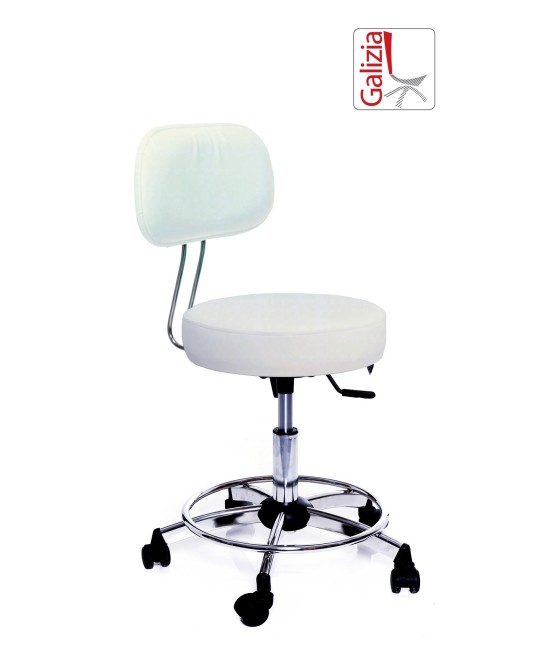 S13C SGABELLO BASSO GIREVOLE CON POGGIAPIEDE ALZATA A GAS