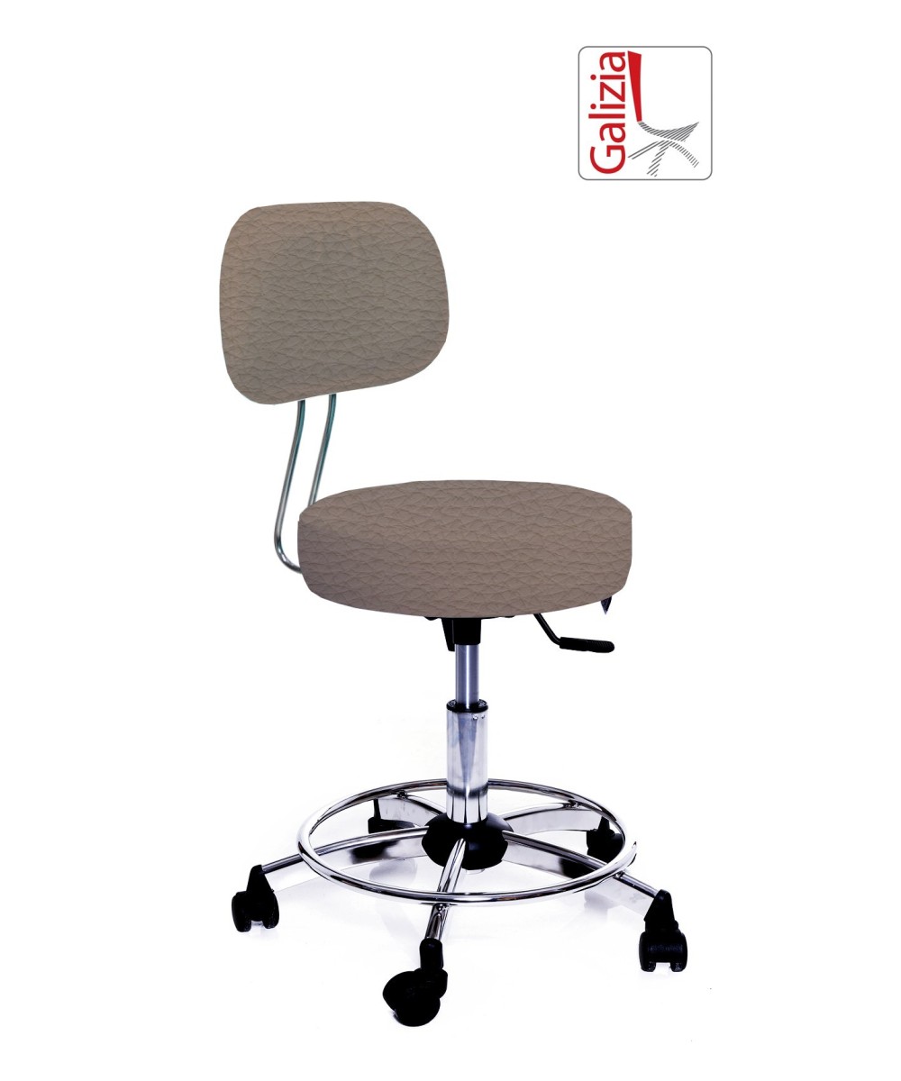 S13C SGABELLO BASSO GIREVOLE CON POGGIAPIEDE ALZATA A GAS