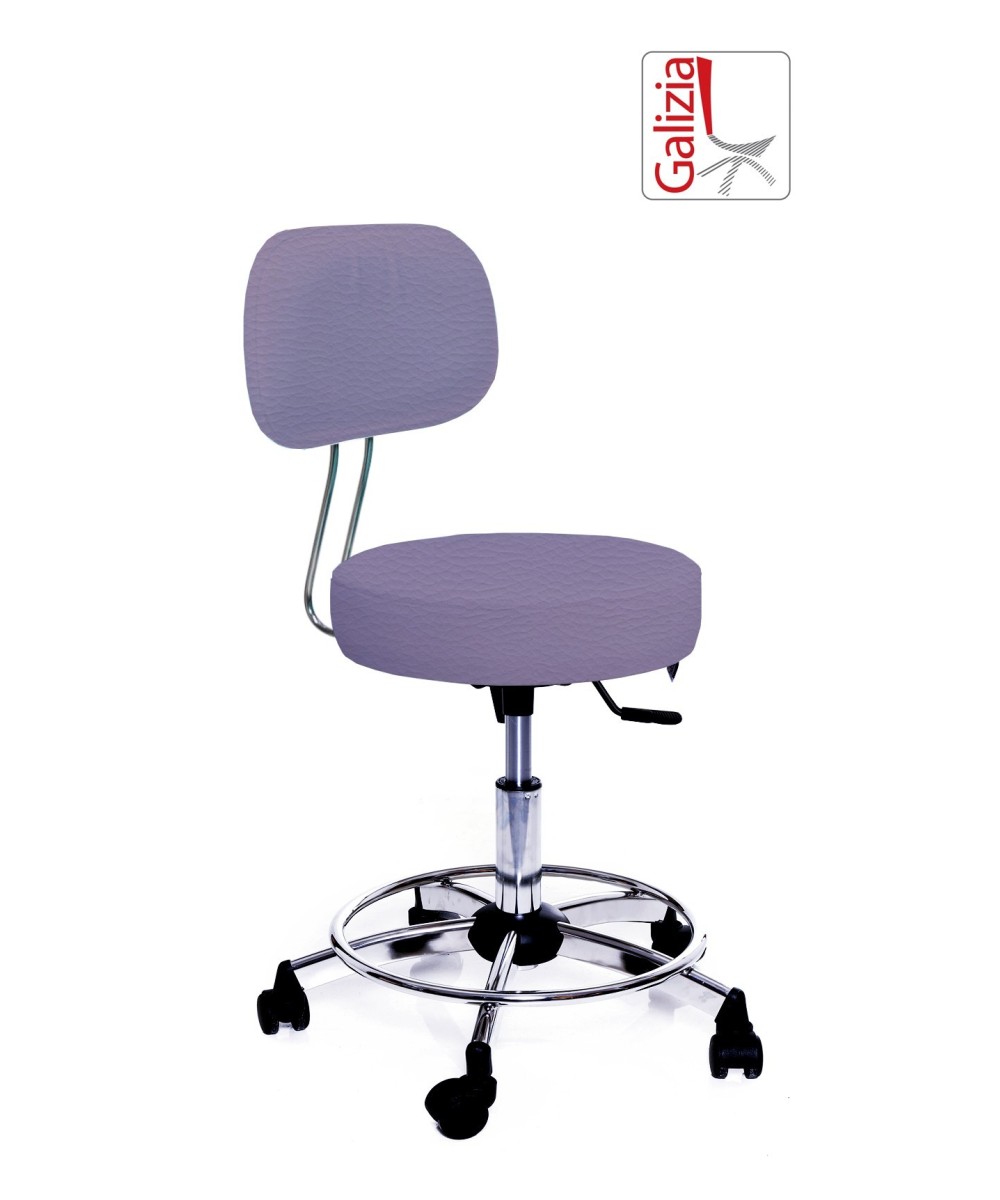 S13C SGABELLO BASSO GIREVOLE CON POGGIAPIEDE ALZATA A GAS