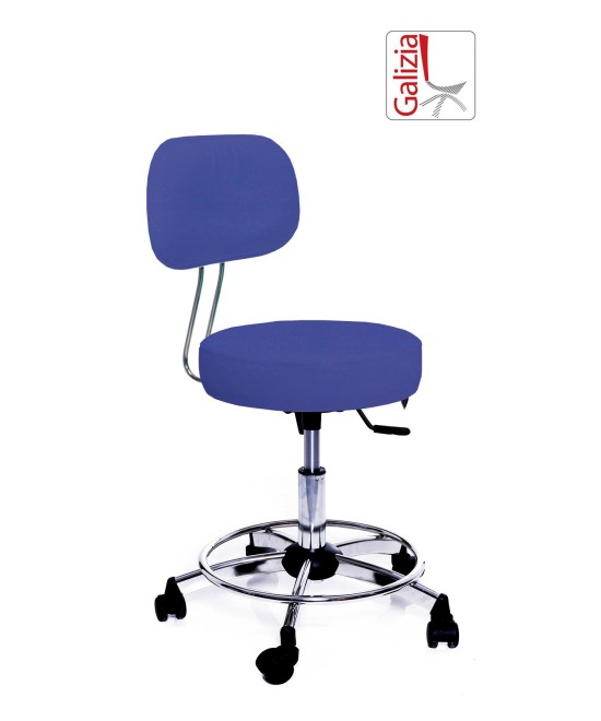 S13C SGABELLO BASSO GIREVOLE CON POGGIAPIEDE ALZATA A GAS