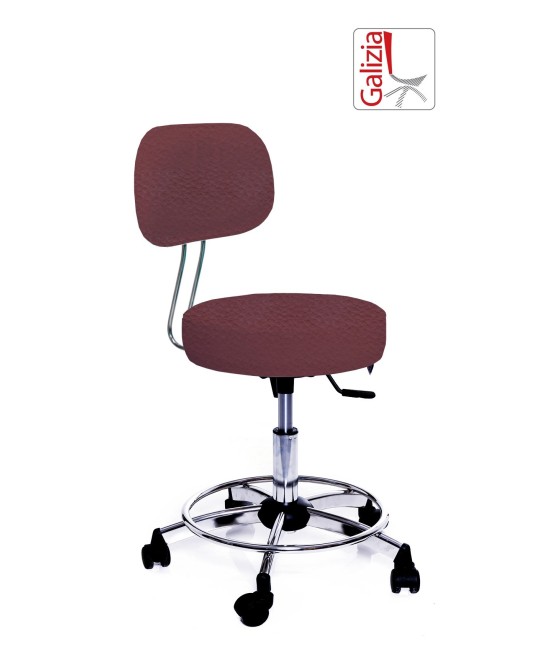 S13C SGABELLO BASSO GIREVOLE CON POGGIAPIEDE ALZATA A GAS