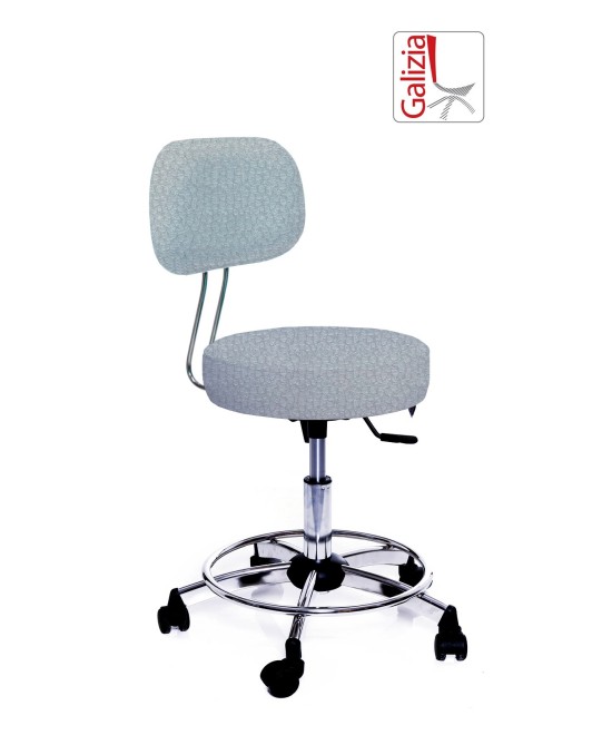 S13C SGABELLO BASSO GIREVOLE CON POGGIAPIEDE ALZATA A GAS