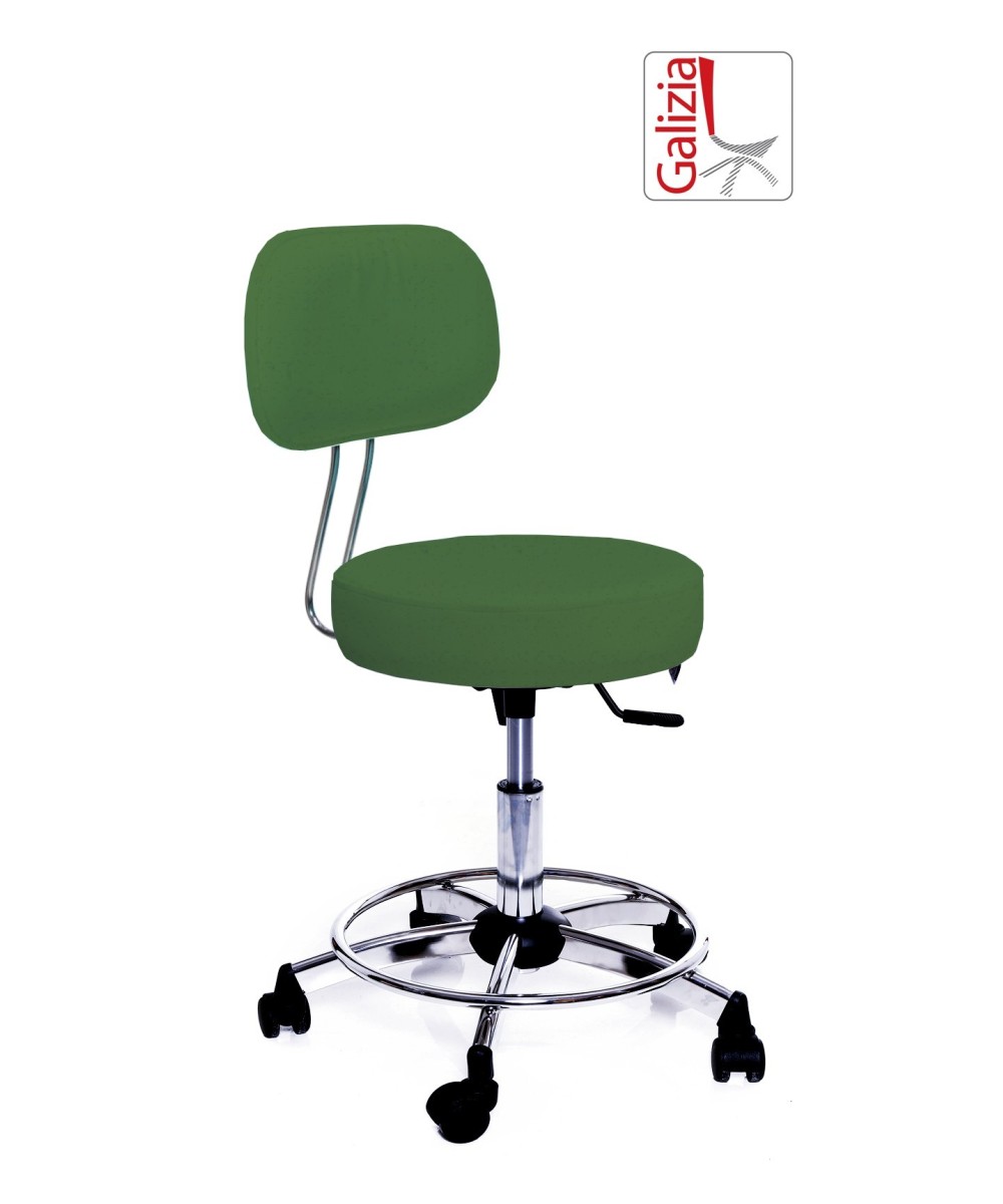S13C SGABELLO BASSO GIREVOLE CON POGGIAPIEDE ALZATA A GAS