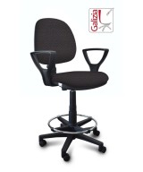 S322 SGABELLO ALTO CON SCHIENALE, BRACCIOLI E POGGIAPIEDI