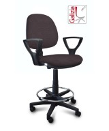 S322 SGABELLO ALTO CON SCHIENALE, BRACCIOLI E POGGIAPIEDI