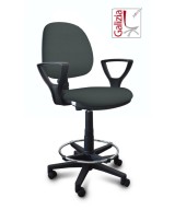 S322 SGABELLO ALTO CON SCHIENALE, BRACCIOLI E POGGIAPIEDI