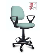 S322 SGABELLO ALTO CON SCHIENALE, BRACCIOLI E POGGIAPIEDI