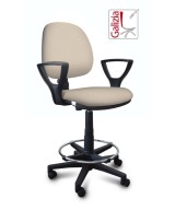 S322 SGABELLO ALTO CON SCHIENALE, BRACCIOLI E POGGIAPIEDI