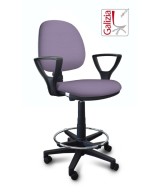 S322 SGABELLO ALTO CON SCHIENALE, BRACCIOLI E POGGIAPIEDI