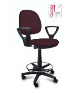 S322 SGABELLO ALTO CON SCHIENALE, BRACCIOLI E POGGIAPIEDI