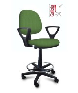 S322 SGABELLO ALTO CON SCHIENALE, BRACCIOLI E POGGIAPIEDI