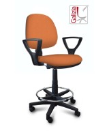 S322 SGABELLO ALTO CON SCHIENALE, BRACCIOLI E POGGIAPIEDI