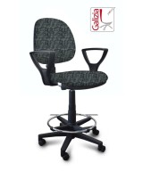 S322 SGABELLO ALTO CON SCHIENALE, BRACCIOLI E POGGIAPIEDI