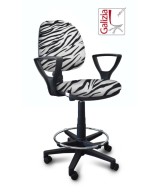 S322 SGABELLO ALTO CON SCHIENALE, BRACCIOLI E POGGIAPIEDI